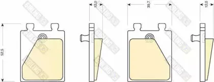 Комплект тормозных колодок, дисковый тормоз GIRLING купить