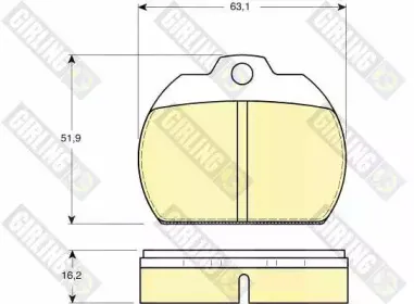 Комплект тормозных колодок, дисковый тормоз GIRLING купить