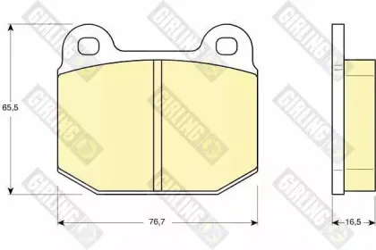 Комплект тормозных колодок, дисковый тормоз GIRLING купить