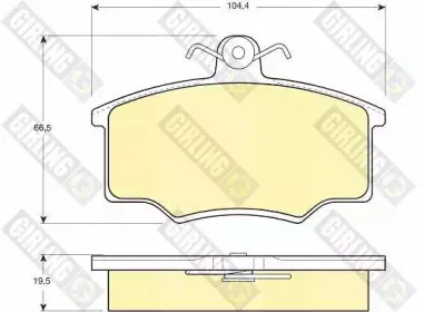 Комплект тормозных колодок, дисковый тормоз GIRLING купить