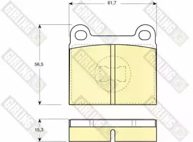 Комплект тормозных колодок, дисковый тормоз GIRLING купить