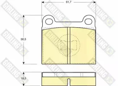 Комплект тормозных колодок, дисковый тормоз GIRLING купить