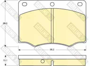 Комплект тормозных колодок, дисковый тормоз GIRLING купить