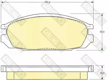 Комплект тормозных колодок, дисковый тормоз GIRLING купить