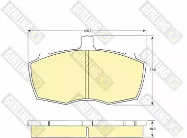 Комплект тормозных колодок, дисковый тормоз GIRLING купить