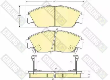 Комплект тормозных колодок, дисковый тормоз GIRLING купить
