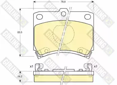 Комплект тормозных колодок, дисковый тормоз GIRLING купить
