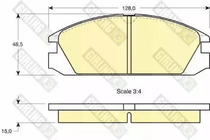 Комплект тормозных колодок, дисковый тормоз GIRLING купить