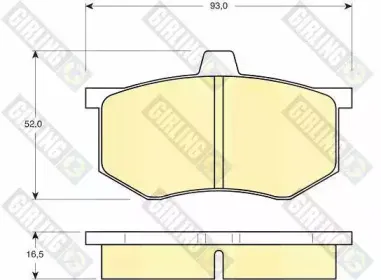 Комплект тормозных колодок, дисковый тормоз GIRLING купить
