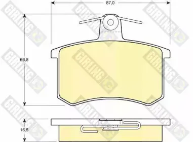 Комплект тормозных колодок, дисковый тормоз GIRLING купить