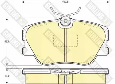 Комплект тормозных колодок, дисковый тормоз GIRLING купить