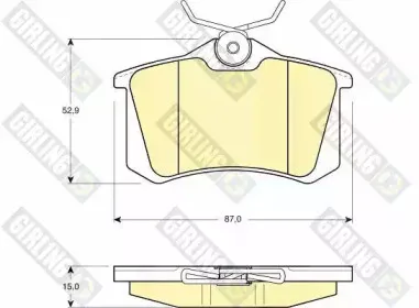 Комплект тормозных колодок, дисковый тормоз GIRLING купить