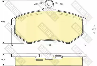 Комплект тормозных колодок, дисковый тормоз GIRLING купить