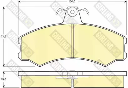 Комплект тормозных колодок, дисковый тормоз GIRLING купить