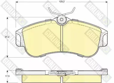 Комплект тормозных колодок, дисковый тормоз GIRLING купить