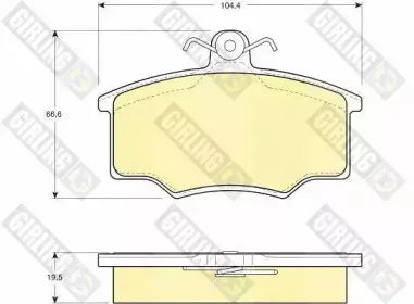 Комплект тормозных колодок, дисковый тормоз GIRLING купить
