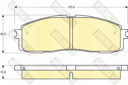 Комплект тормозных колодок, дисковый тормоз GIRLING купить