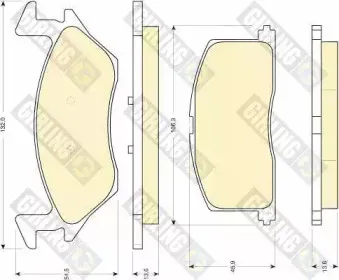 Комплект тормозных колодок, дисковый тормоз GIRLING купить