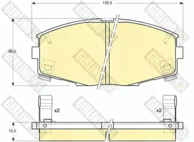 Комплект тормозных колодок, дисковый тормоз GIRLING купить