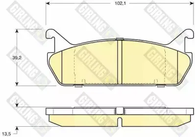 Комплект тормозных колодок, дисковый тормоз GIRLING купить