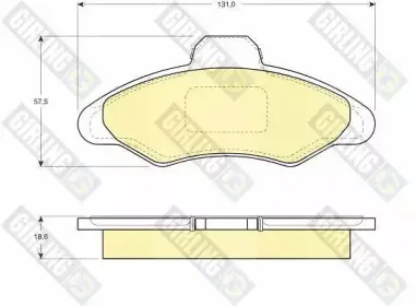 Комплект тормозных колодок, дисковый тормоз GIRLING купить