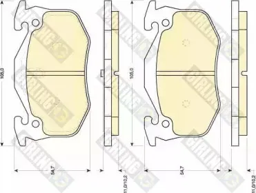 Комплект тормозных колодок, дисковый тормоз GIRLING купить