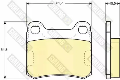Комплект тормозных колодок, дисковый тормоз GIRLING купить
