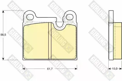 Комплект тормозных колодок, дисковый тормоз GIRLING купить