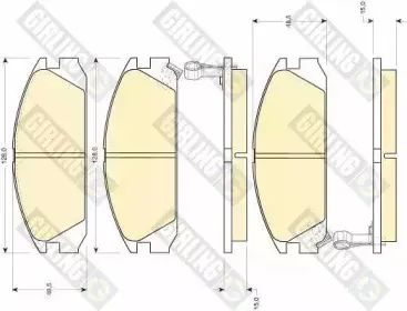 Комплект тормозных колодок, дисковый тормоз GIRLING купить
