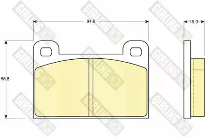 Комплект тормозных колодок, дисковый тормоз GIRLING купить
