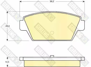 Комплект тормозных колодок, дисковый тормоз GIRLING купить