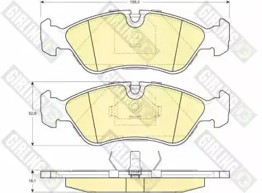 Комплект тормозных колодок, дисковый тормоз GIRLING купить