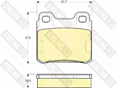 Комплект тормозных колодок, дисковый тормоз GIRLING купить