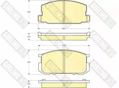 Комплект тормозных колодок, дисковый тормоз GIRLING купить