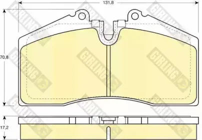 Комплект тормозных колодок, дисковый тормоз GIRLING купить