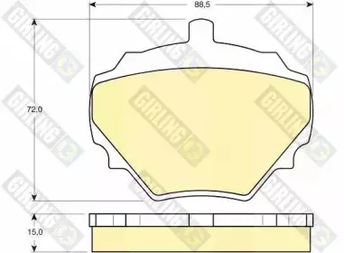 Комплект тормозных колодок, дисковый тормоз GIRLING купить
