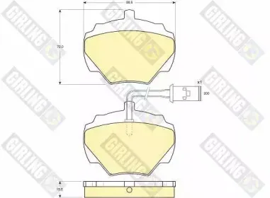Комплект тормозных колодок, дисковый тормоз GIRLING купить