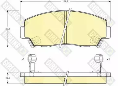 Комплект тормозных колодок, дисковый тормоз GIRLING купить