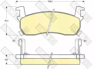 Комплект тормозных колодок, дисковый тормоз GIRLING купить