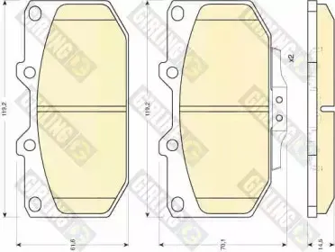 Комплект тормозных колодок, дисковый тормоз GIRLING купить