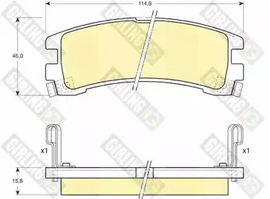 Комплект тормозных колодок, дисковый тормоз GIRLING купить