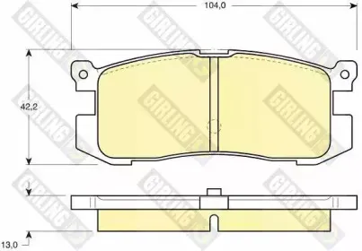 Комплект тормозных колодок, дисковый тормоз GIRLING купить