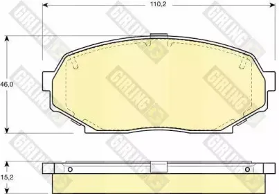 Комплект тормозных колодок, дисковый тормоз GIRLING купить