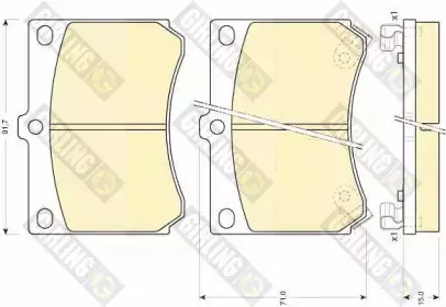 Комплект тормозных колодок, дисковый тормоз GIRLING купить