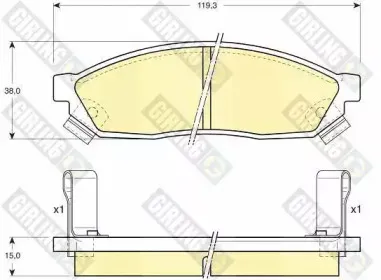 Комплект тормозных колодок, дисковый тормоз GIRLING купить