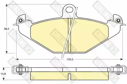 Комплект тормозных колодок, дисковый тормоз GIRLING купить