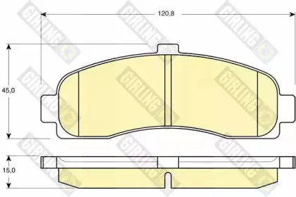 Комплект тормозных колодок, дисковый тормоз GIRLING купить