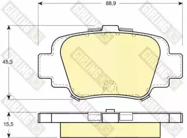 Комплект тормозных колодок, дисковый тормоз GIRLING купить