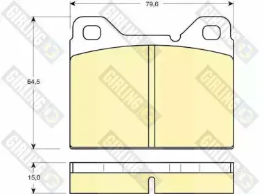 Комплект тормозных колодок, дисковый тормоз GIRLING купить