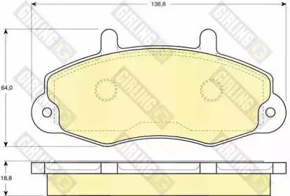 Комплект тормозных колодок, дисковый тормоз GIRLING купить